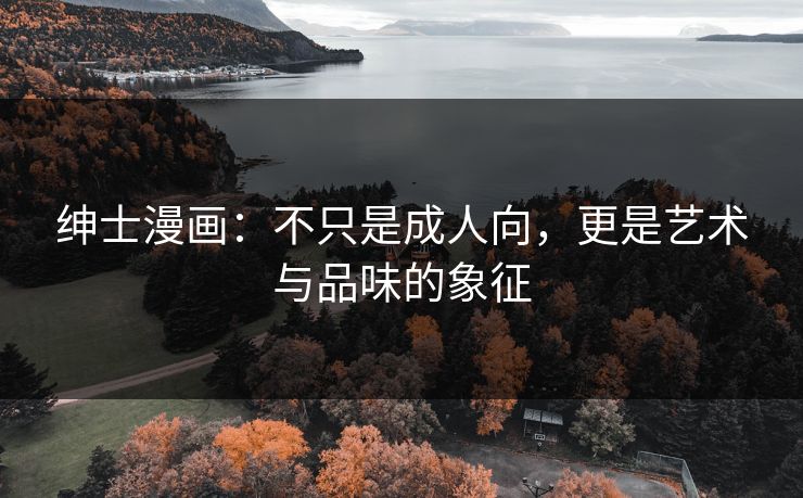 绅士漫画：不只是成人向，更是艺术与品味的象征